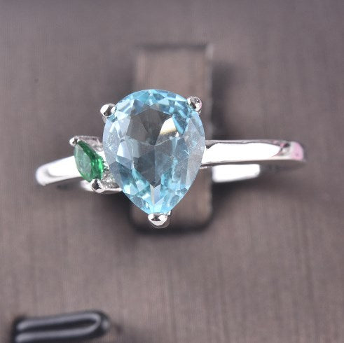 Birthstone Ring with Colorful Zircon | 925 Silver