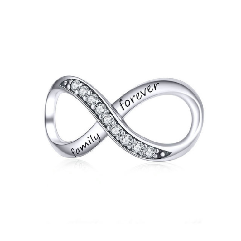 S925 Silver Infinity Beads | DIY Bracelet Accessories