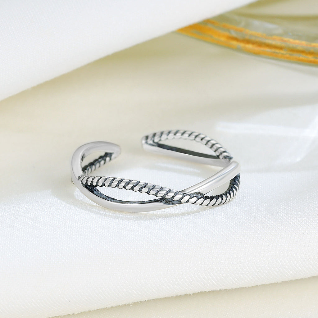 Vintage Open Ring | S925 Silver Minimalist Design