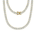 Michooyel Tennis Necklace for Women Tennis Chain Women Iced Out Necklace Prong-Setting 5A Cubic Zirconia Stones Fashion Jewelry 3mm 4mm 5mm 6mm 1618202224 Inches