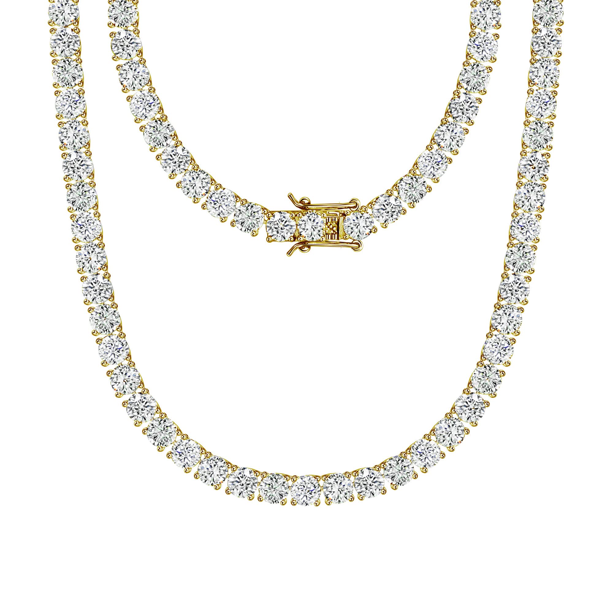 Michooyel Tennis Necklace for Women Tennis Chain Women Iced Out Necklace Prong-Setting 5A Cubic Zirconia Stones Fashion Jewelry 3mm 4mm 5mm 6mm 1618202224 Inches