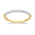 10 KT Gold Wedding Rings for Women | 1/3 CTTW Yellow Gold Certified Lab Created Diamond Promise Rings Anniversary Bands Stacking Ring and Wedding Band | Ring Size 7