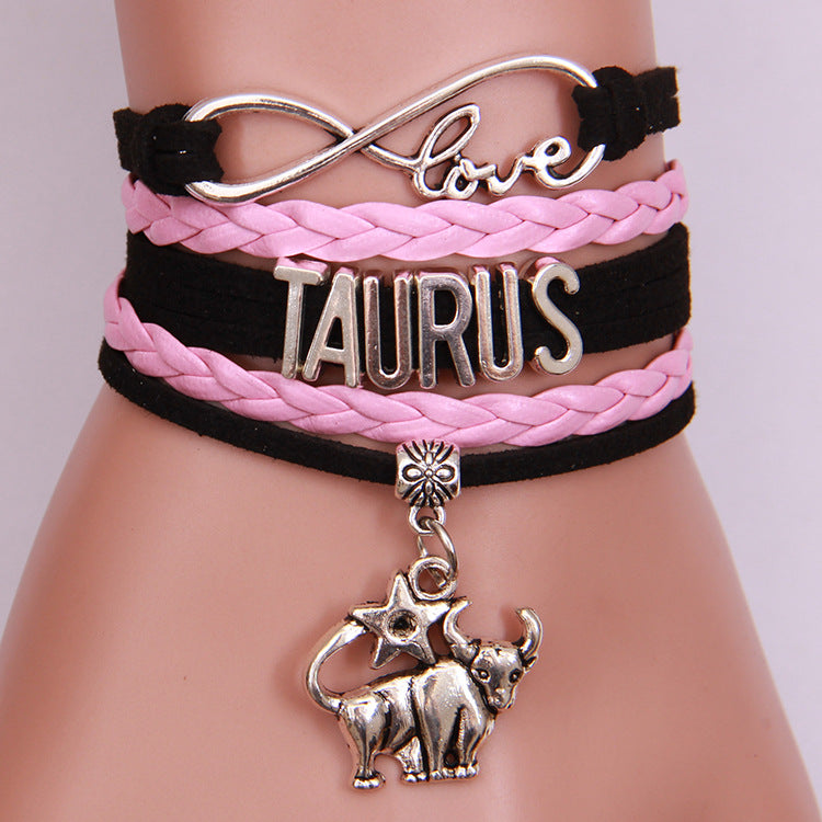Zodiac Woven Bracelet | Adjustable Astrology Bracelet for All Signs