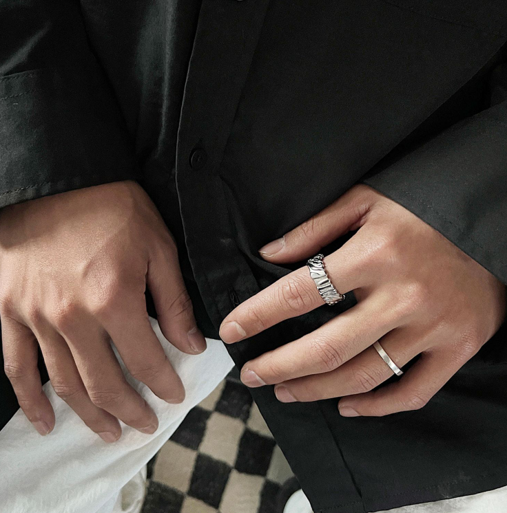Minimalist Pleated Ring | Cool Style Band