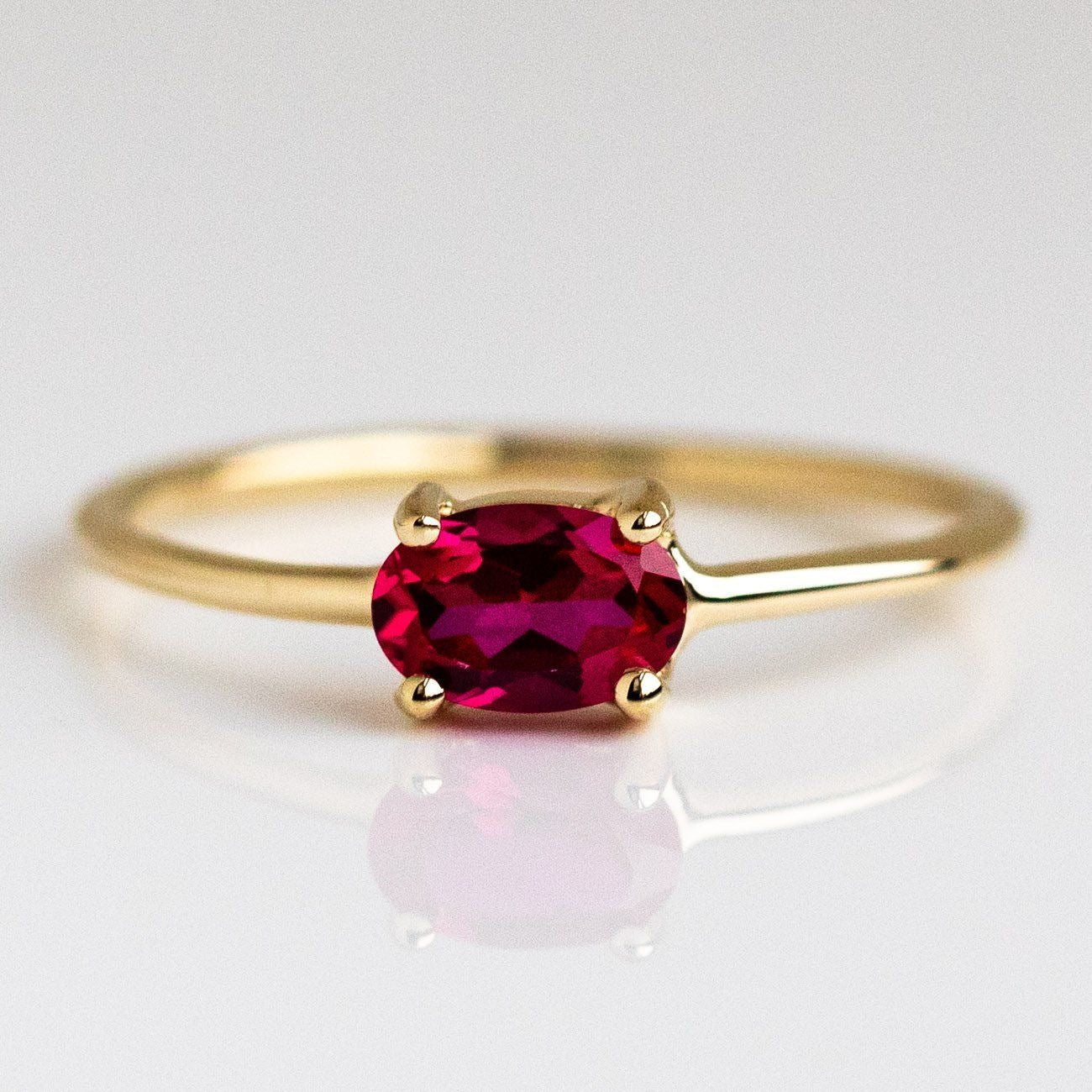 December Birthstone Ring | 18K Gold Stainless Steel