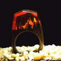 Time Ring | Resin & Wood Minimalist Ring