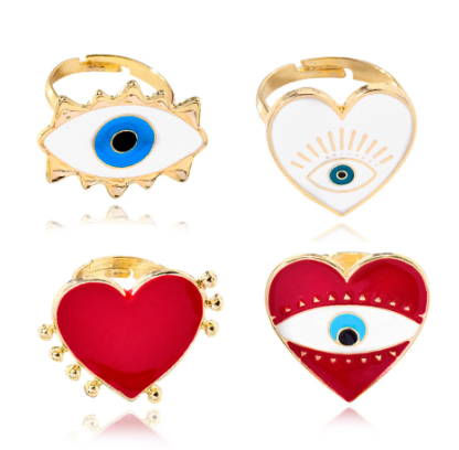 Demon Eye, Lip & Heart Ring Collection | Edgy Minimalist