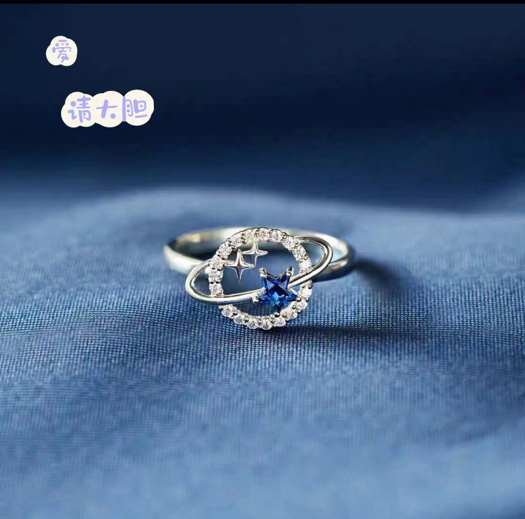 Saturn Ring | S925 Silver Minimalist Celestial Ring
