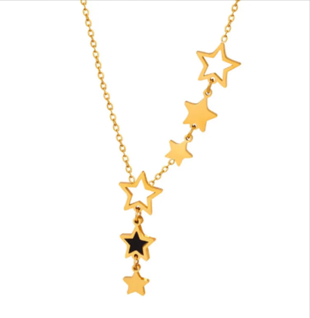 Geometric Star Pendant Necklace