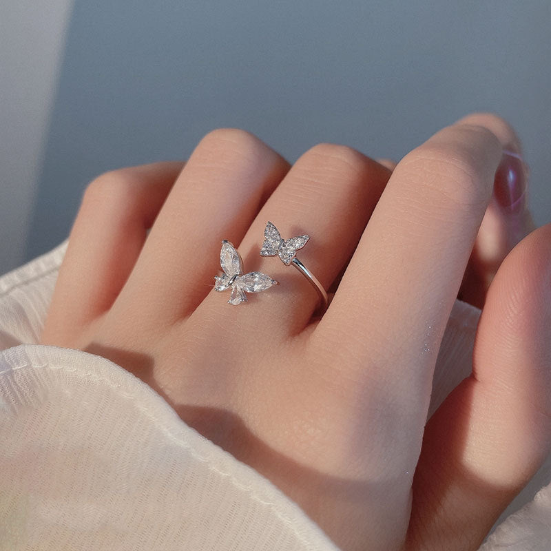 Dainty Butterfly Cuff Ring | Perfect Gift for Girls