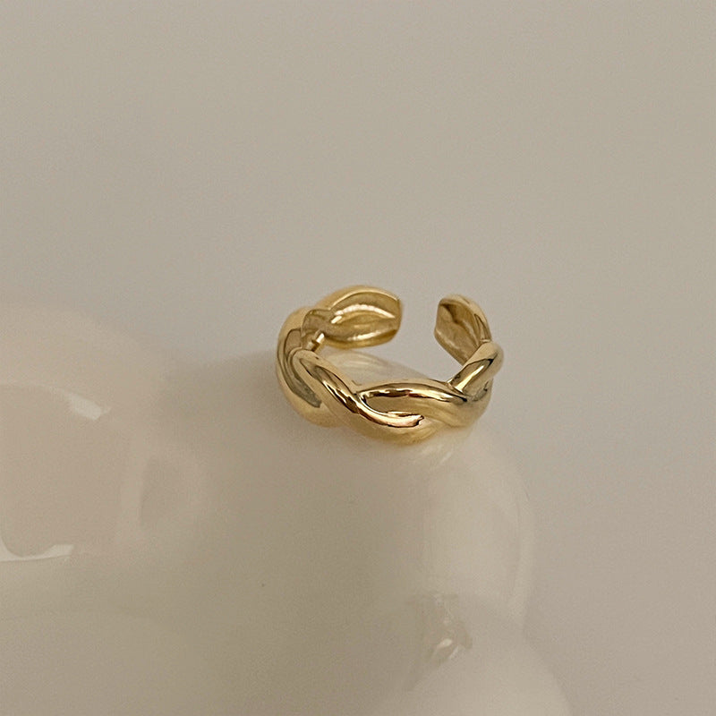 Minimalist Smooth Open Ring for Women