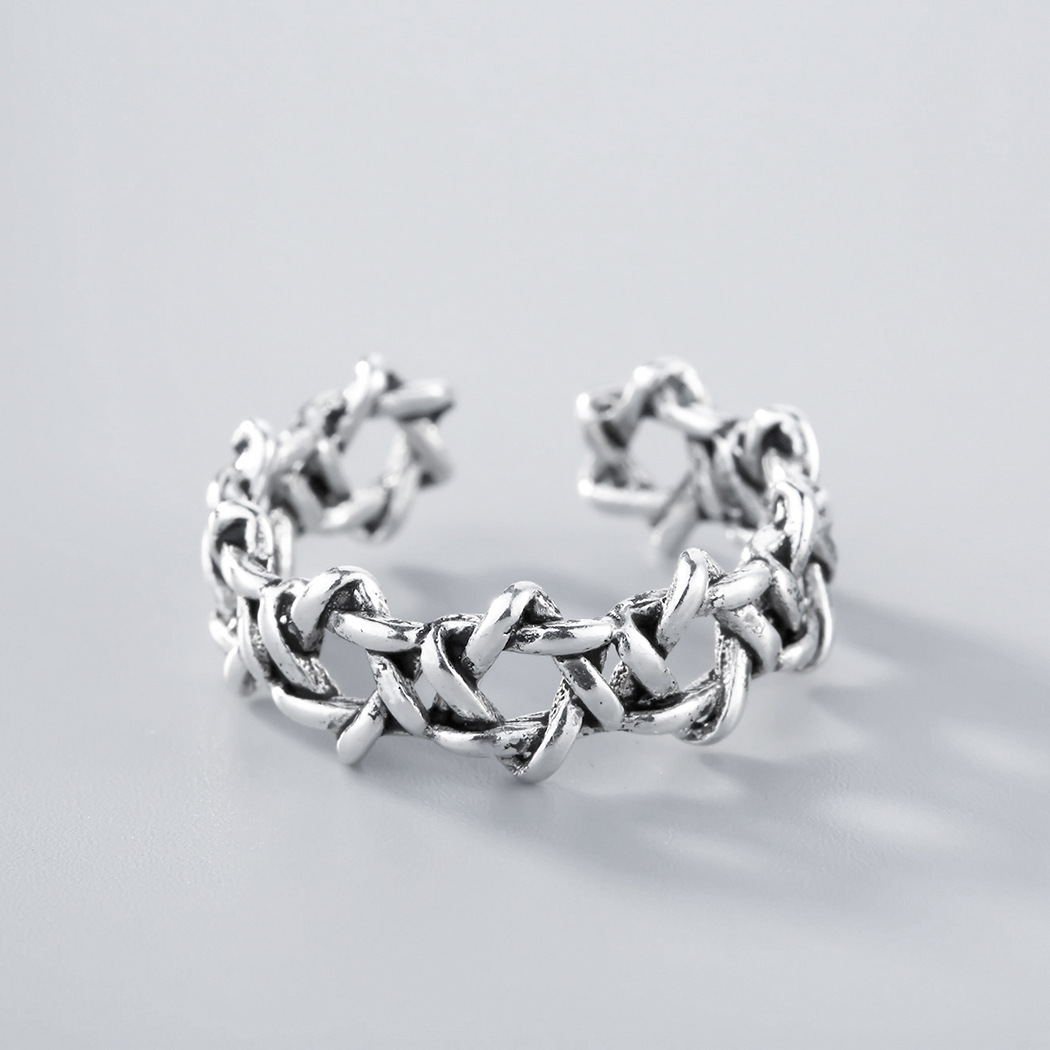 Silver Star Open Ring | Minimalist Celestial Ring